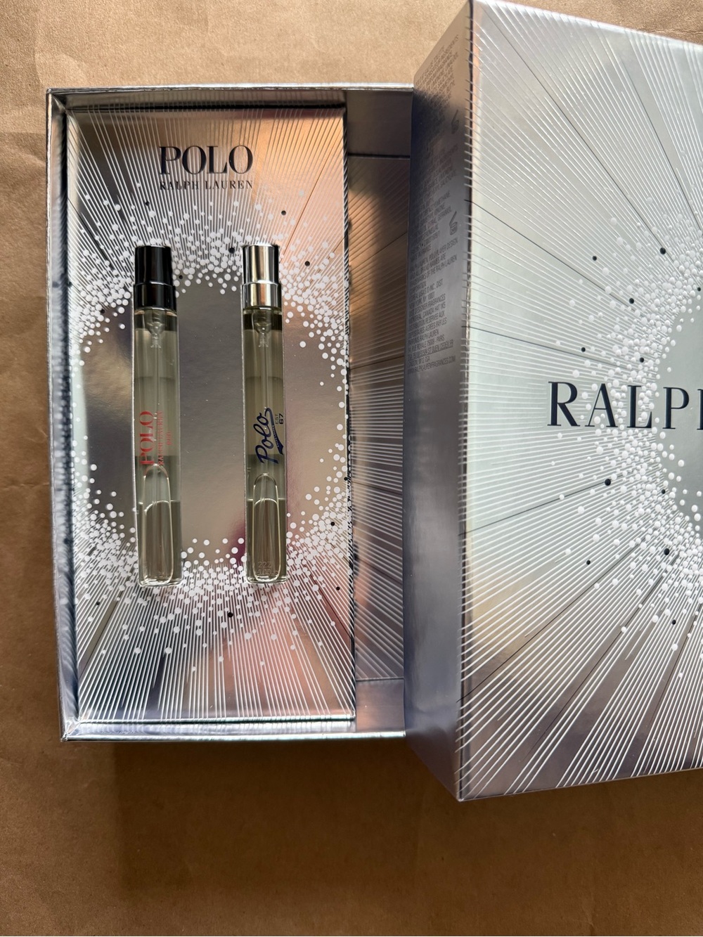 Polo Ralph Lauren Silver Fragrance Travel Spray Duo